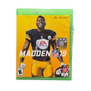 Madden NFL 19 Xbox One Antonio Brown Cover Complete‎ Pre-Owned